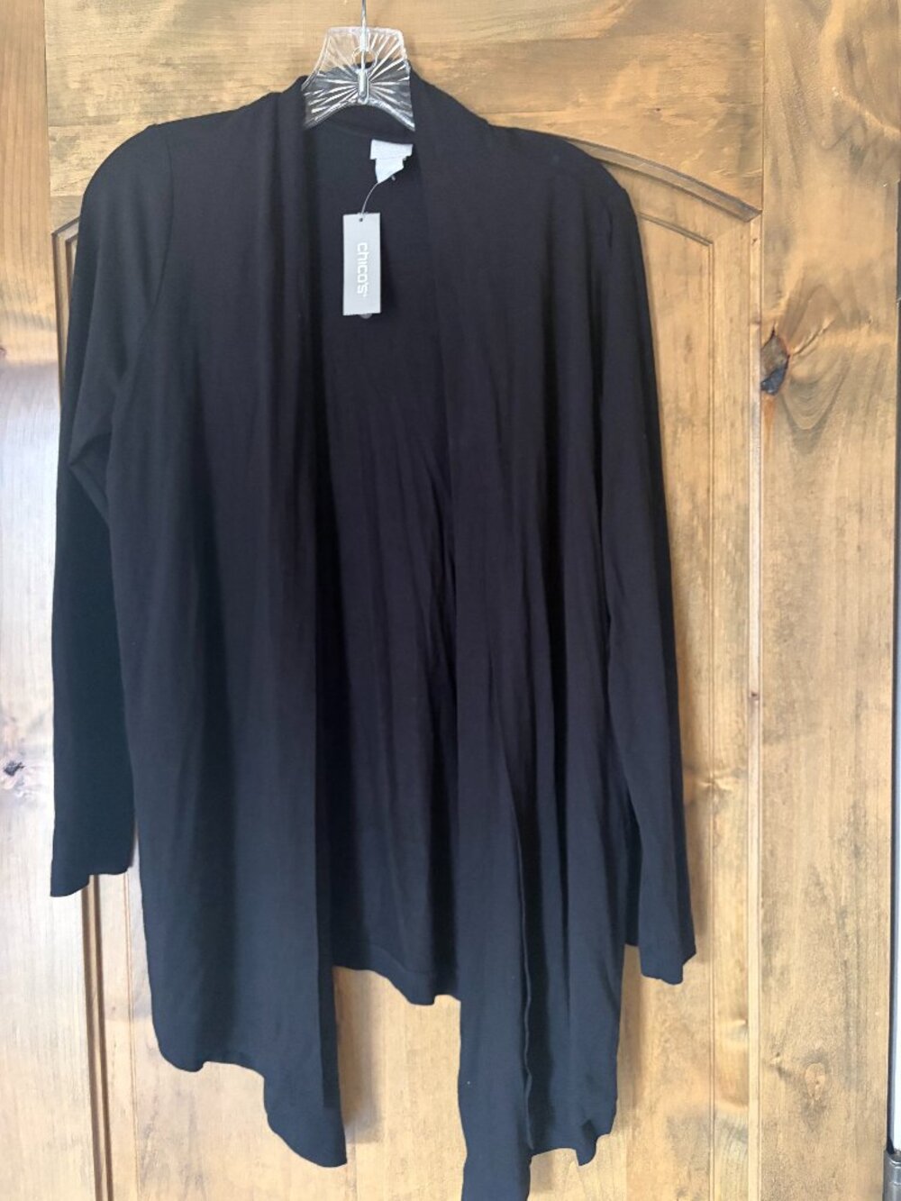 NEW w TAGS Chicos open black cardigan size 0 small-medium-Lovely